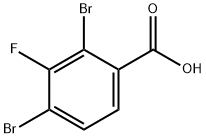 2,4-二溴-3-氟苯甲酸, 1805122-82-0, 结构式
