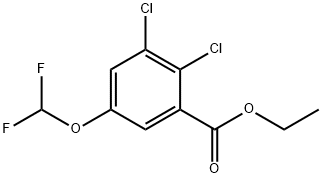 Ethyl 2,3-dichloro-5-(difluoromethoxy)benzoate Struktur