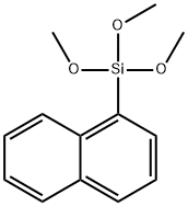 1-(トリメトキシシリル)ナフタレン 化学構造式