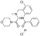 N-[3-クロロ-2-[[メチル(2-モルホリノ-2-オキソエチル)アミノ]メチル]フェニル]ベンズアミド/塩酸,(1:x) 化学構造式