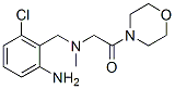 4-[[[(2-amino-6-chlorophenyl)methyl]methylamino]acetyl]morpholine Struktur