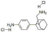 4-[3-(aminomethyl)-1-adamantyl]aniline dihydrochloride 化学構造式