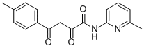 Benzenebutanamide, alpha,gamma-dioxo-4-methyl-N-(6-methyl-2-pyridinyl) - Structure