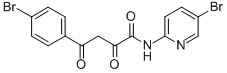 Benzenebutanamide, 4-bromo-N-(5-bromo-2-pyridinyl)-alpha,gamma-dioxo- 化学構造式