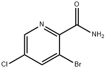 3-Bromo-5-chloropicolinamide 结构式