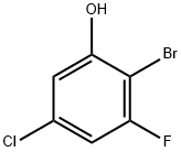 2-Bromo-5-chloro-3-fluorophenol Structure
