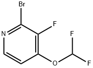 2-溴-4-(二氟甲氧基)-3-氟吡啶, 1805525-88-5, 结构式