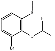 3-Bromo-2-(difluoromethoxy)thioanisole Structure