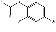 5-Bromo-2-(difluoromethoxy)thioanisole Struktur