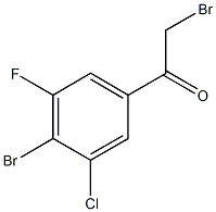 4'-Bromo-3'-chloro-5'-fluorophenacyl bromide Structure