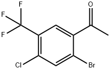 2'-Bromo-4'-chloro-5'-(trifluoromethyl)acetophenone Structure