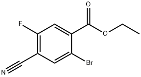 Ethyl 2-bromo-4-cyano-5-fluorobenzoate,1805590-72-0,结构式