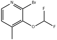 2-Bromo-3-difluoromethoxy-4-methylpyridine,1805591-90-5,结构式