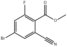 Methyl 4-bromo-2-cyano-6-fluorobenzoate Struktur