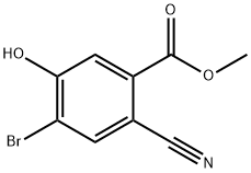 Methyl 4-bromo-2-cyano-5-hydroxybenzoate Struktur