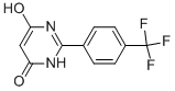 6-HYDROXY-2-[4-(TRIFLUOROMETHYL)PHENYL]-4(3H)-PYRIMIDINONE 化学構造式