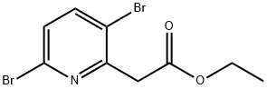 Ethyl 3,6-dibromopyridine-2-acetate Structure