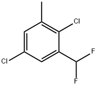 2,5-Dichloro-3-methylbenzodifluoride Struktur