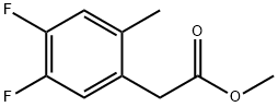 Methyl 4,5-difluoro-2-methylphenylacetate 结构式