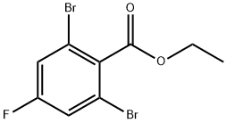 2,6-二溴-4-氟苯甲酸乙酯 结构式