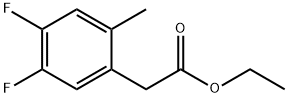 Ethyl 4,5-difluoro-2-methylphenylacetate 结构式