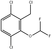 3,6-Dichloro-2-(difluoromethoxy)benzyl chloride 结构式