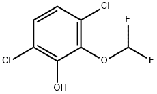 3,6-Dichloro-2-(difluoromethoxy)phenol Struktur