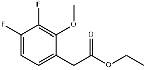 Ethyl 3,4-difluoro-2-methoxyphenylacetate Struktur