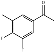 3',4'-Difluoro-5'-methylacetophenone 化学構造式