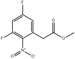 Methyl 3,5-difluoro-2-nitrophenylacetate Struktur