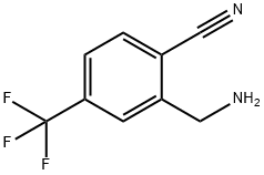 2-(氨甲基)-4-(三氟甲基)苄腈,1806349-54-1,结构式