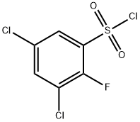 3,5-Dichloro-2-fluorobenzenesulfonyl chloride, 1806349-72-3, 结构式