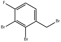 2,3-Dibromo-4-fluorobenzyl bromide Struktur