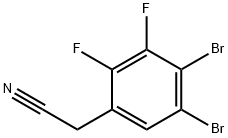 4,5-Dibromo-2,3-difluorophenylacetonitrile Struktur