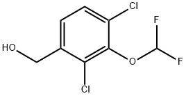 2,4-Dichloro-3-(difluoromethoxy)benzyl alcohol 结构式