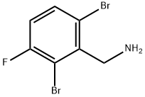 2,6-Dibromo-3-fluorobenzylamine 结构式