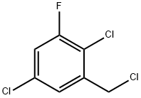 2,5-Dichloro-3-fluorobenzyl chloride Structure