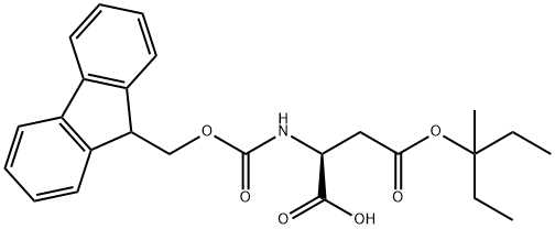 芴甲氧羰基-(3-甲基戊基酯)-天冬氨酸, 180675-08-5, 结构式