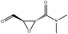 Oxiranecarboxamide, 3-formyl-N,N-dimethyl-, (2R-trans)- (9CI) Structure