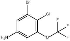 3-Bromo-4-chloro-5-(trifluoromethoxy)aniline Struktur