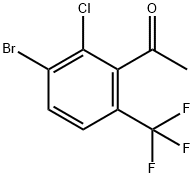 3'-Bromo-2'-chloro-6'-(trifluoromethyl)acetophenone Structure