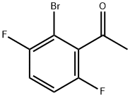 2-溴-3,6-二氟苯乙酮 结构式