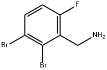 2,3-Dibromo-6-fluorobenzylamine Struktur