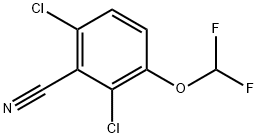 2,6-Dichloro-3-(difluoromethoxy)benzonitrile Structure