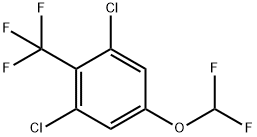 2,6-Dichloro-4-(difluoromethoxy)benzotrifluoride Structure