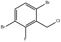 3,6-Dibromo-2-fluorobenzyl chloride Structure