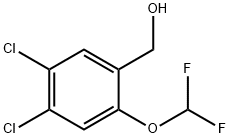4,5-Dichloro-2-(difluoromethoxy)benzyl alcohol Structure