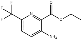 Ethyl 3-amino-6-(trifluoromethyl)pyridine-2-carboxylate Struktur