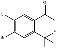 4'-Bromo-5'-chloro-2'-(trifluoromethyl)acetophenone Structure