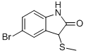 5-BROMO-3-(METHYLTHIO)INDOLIN-2-ONE 化学構造式